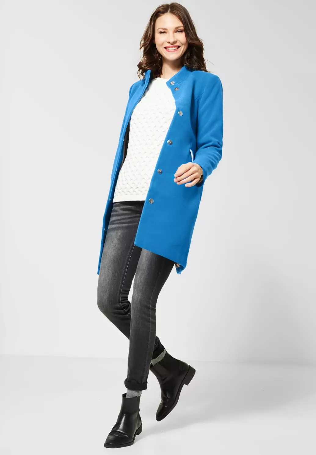 Prechodný kabát modrá Street One
