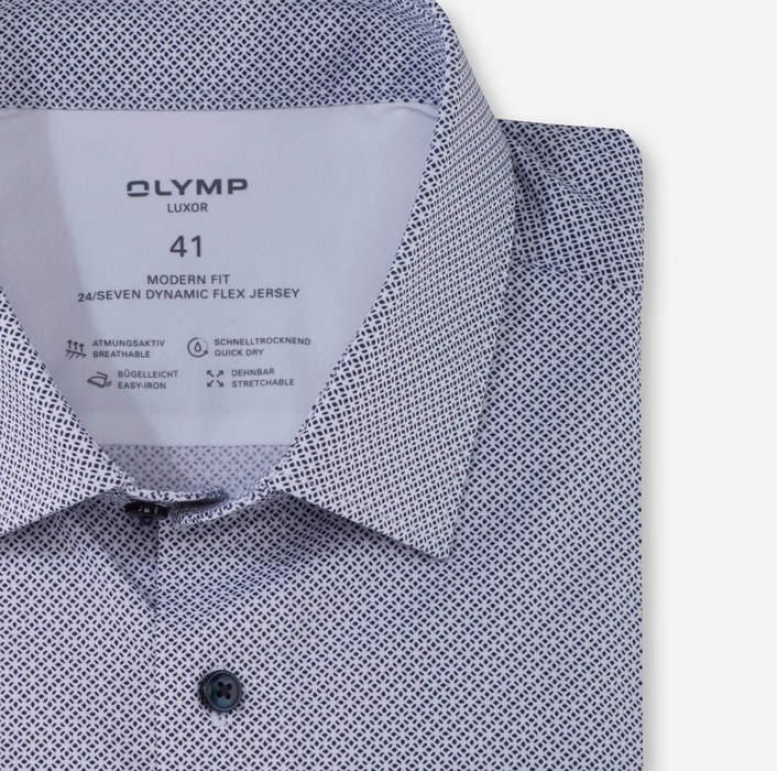 Košeľa biela-vzor Olymp
