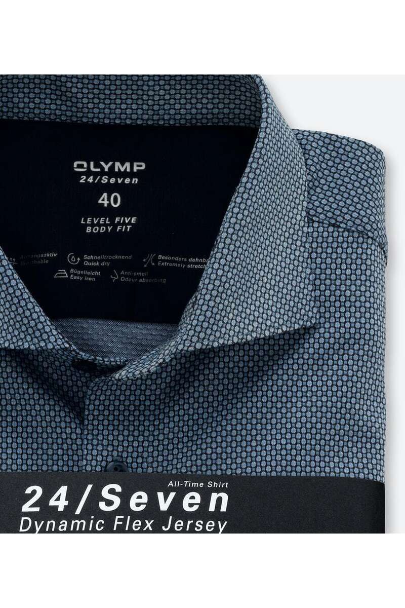 Košeľa modrá-vzor Olymp