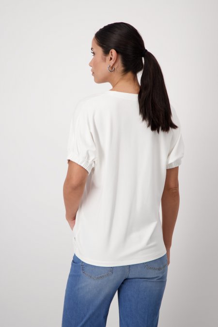 Tričko biela-potlač  Monari