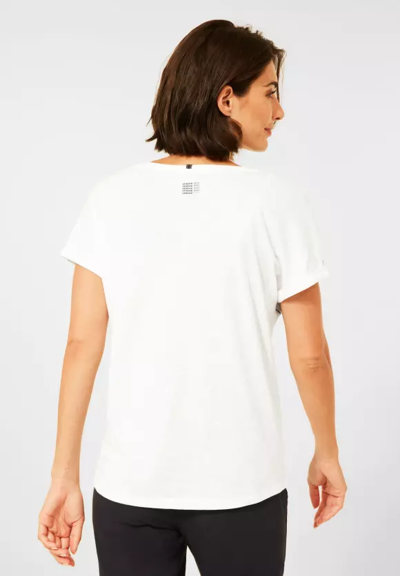 Tričko biela-vzor Cecil
