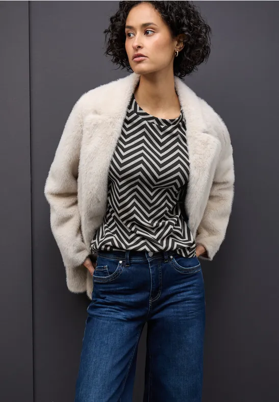 Top čierna-vzor Street One