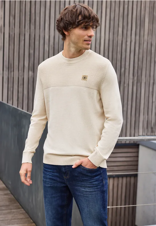 Pulóver béžová Street One