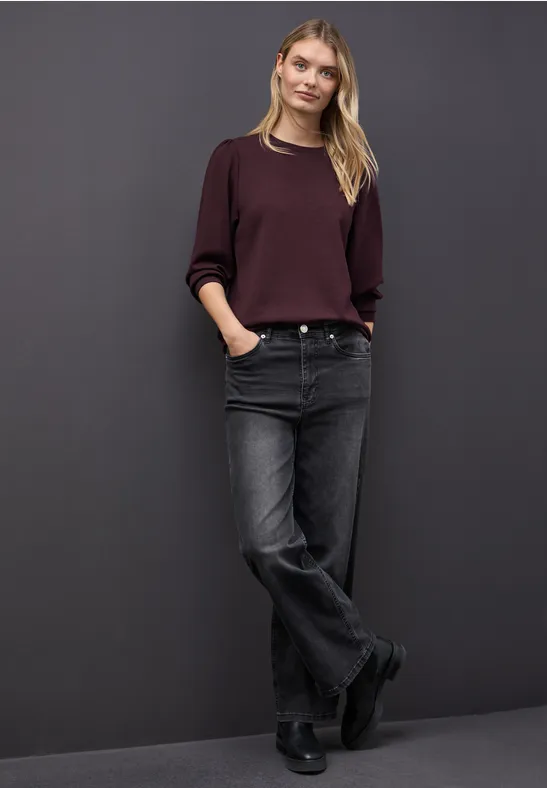 Mikina bordová Street One