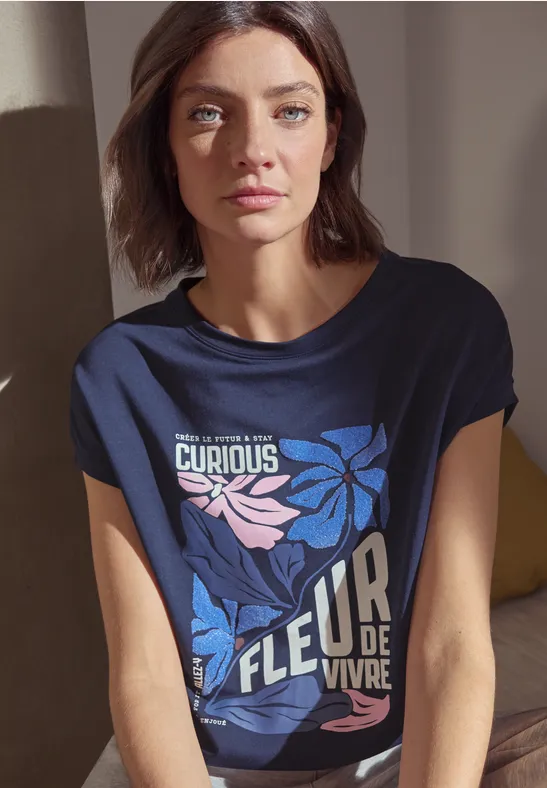 Tričko tm.modrá Cecil 