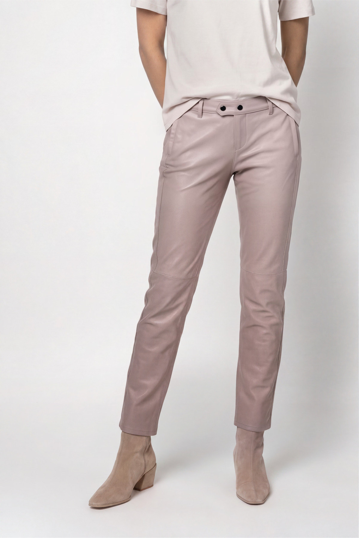 Nohavice taupe Monari
