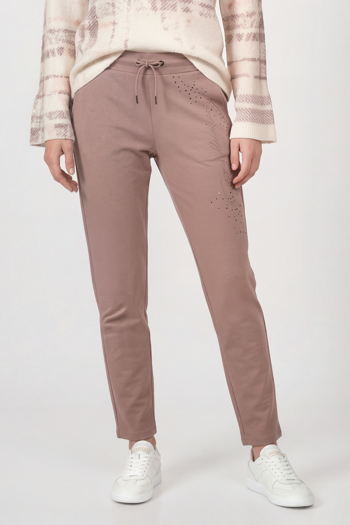 Nohavice taupe Monari