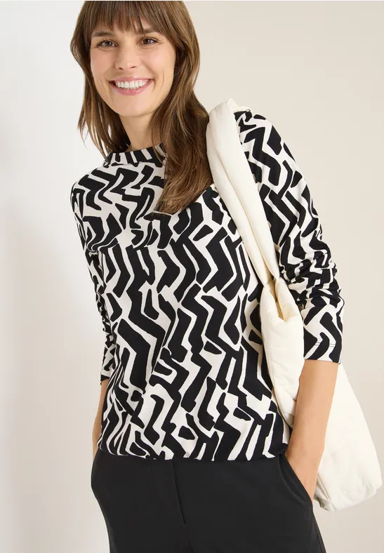 Tričko čierna-vzor Cecil