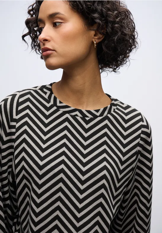Top čierna-vzor Street One