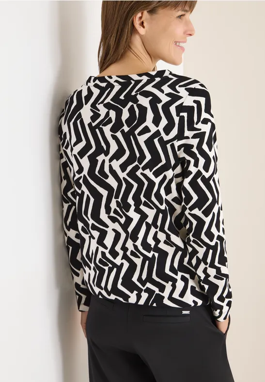 Tričko čierna-vzor Cecil