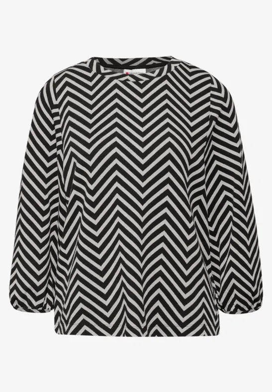 Top čierna-vzor Street One