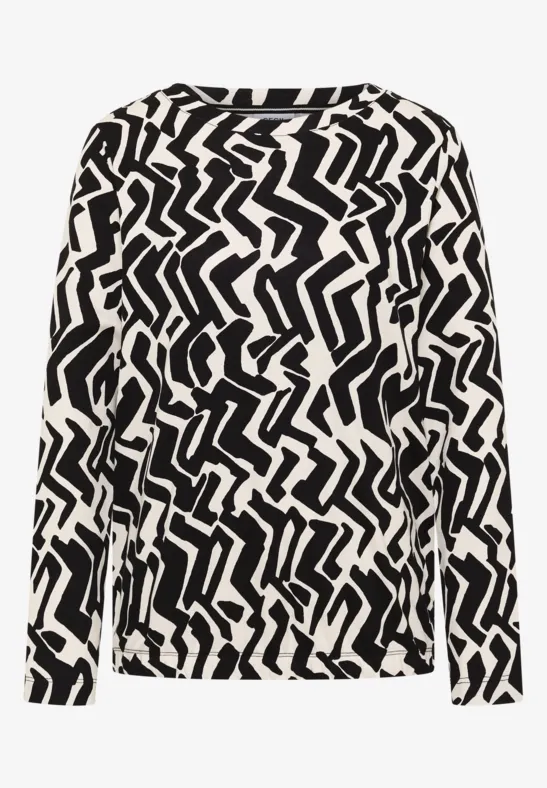 Tričko čierna-vzor Cecil