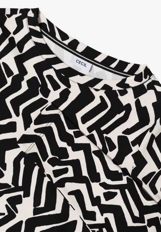 Tričko čierna-vzor Cecil