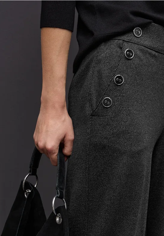 Nohavice čierna Street One