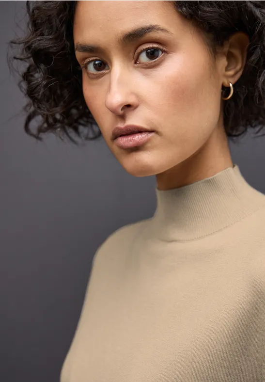 Pulóver béž Street One