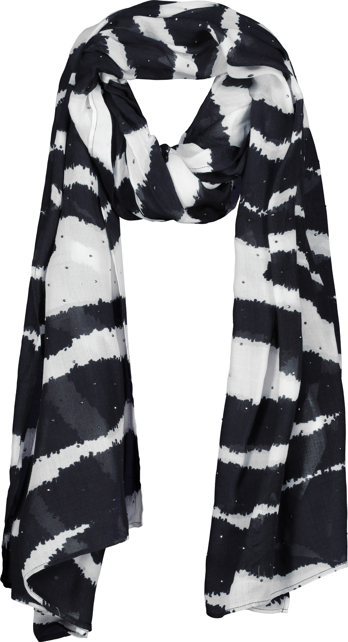 Šál čierno-biely Monari